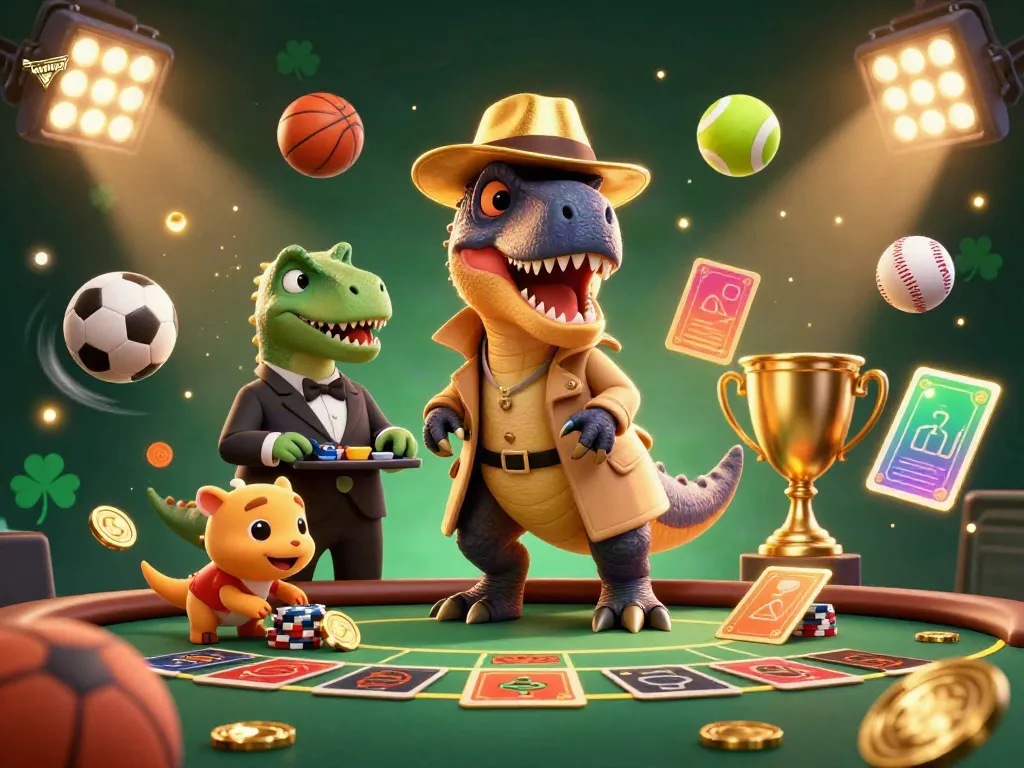 Experience thrilling gameplay with nhacaiuytin featuring a clever velociraptor at a blackjack table.